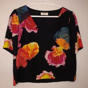 Randy blouse black floral size medium